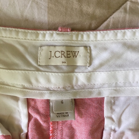 J Crew Factory Pink Oxford Cotton Chino Shorts - Picture 4 of 6